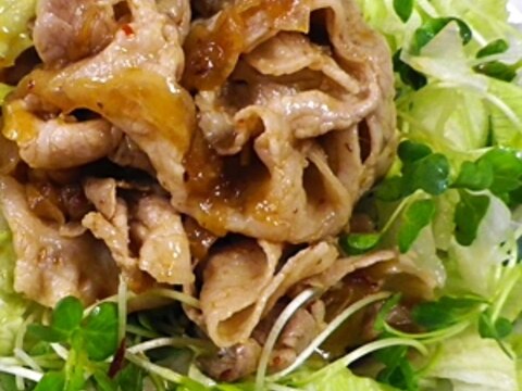 新玉豆板醤豚しゃぶサラダ